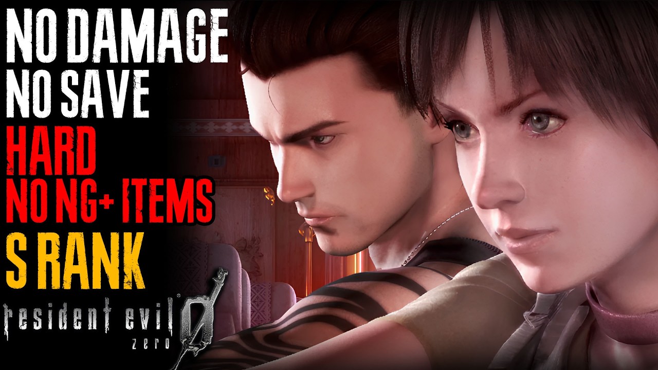 Resident Evil 0 - New Game Hard - No Save No Damage - S Rank