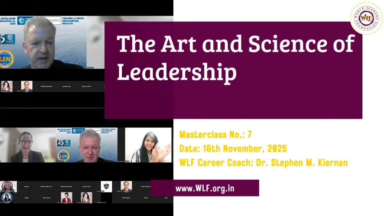 WLF-GCCP Masterclass 7 | The Art & Science of Leadership | @WLF-YouTube