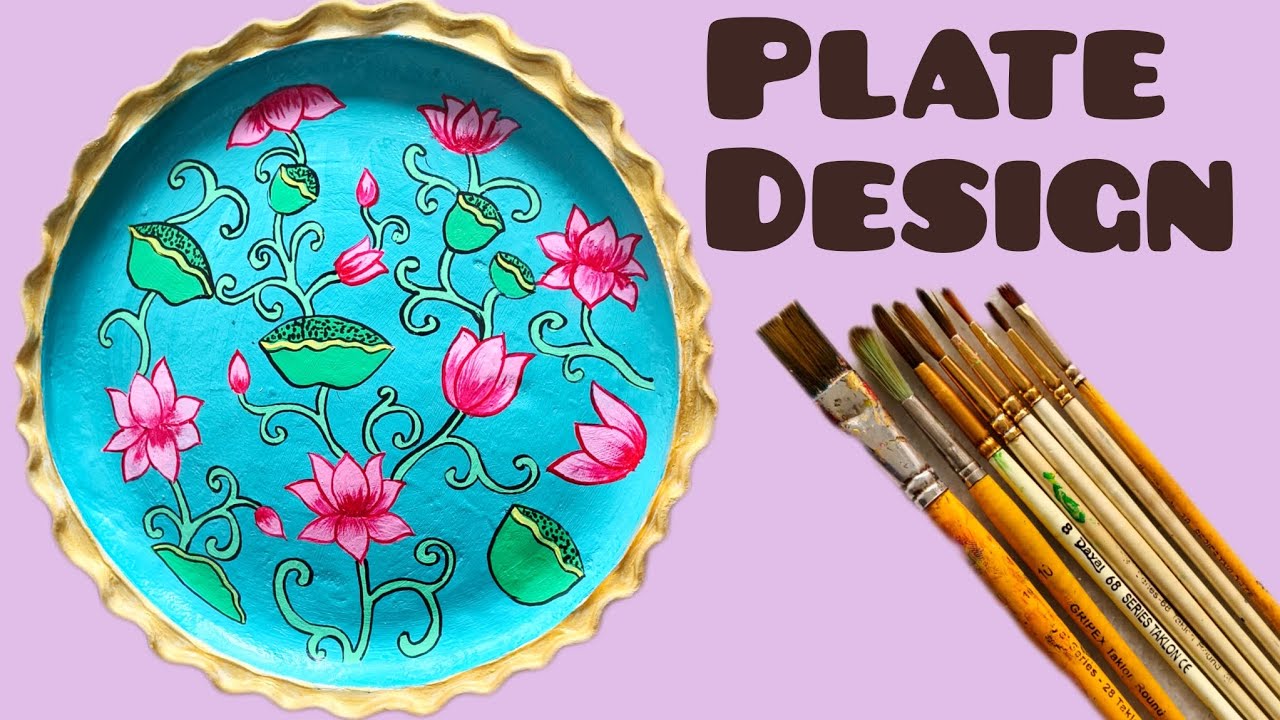 Matir Thala Painting  ||  Clay Plate Design  ||  Plate Acrylic Painting ||  Plate Design
