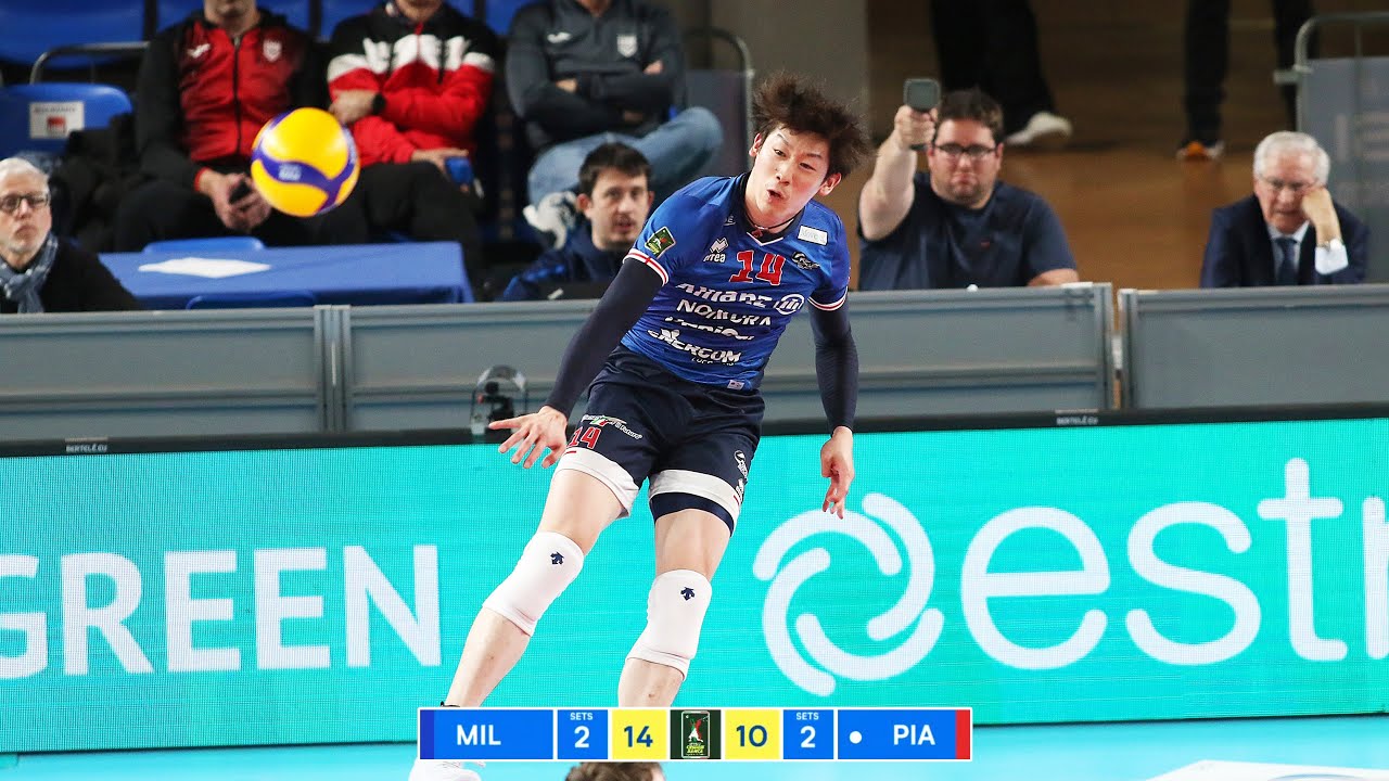 Yuki Ishikawa DOMINATED Against Piacenza in Italian Volleyball League !!!