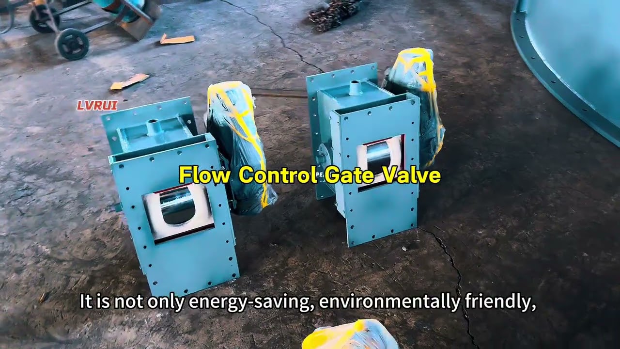 Flow Control Gate Valve for Cement Silo Discharge | Pneumatic & Electric Slide Gate by LVRUI