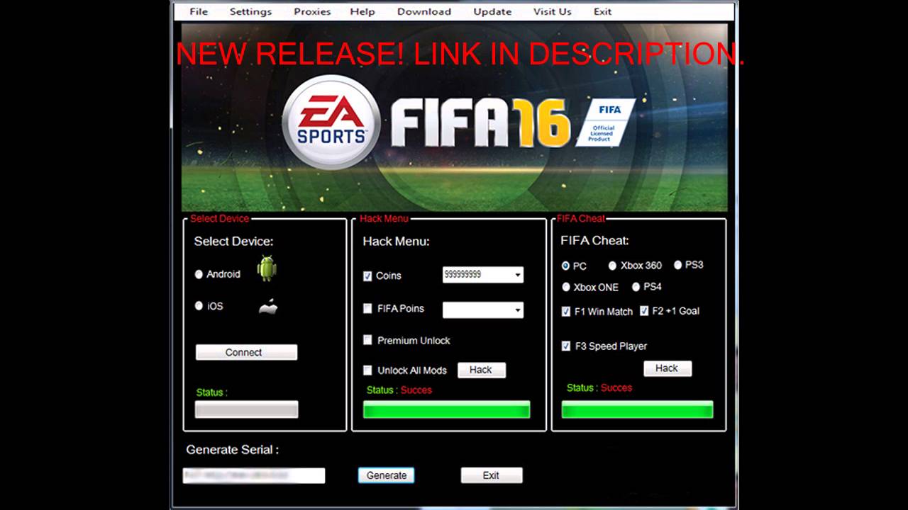 FIFA 16 - Coin Generator Release! (NEW)