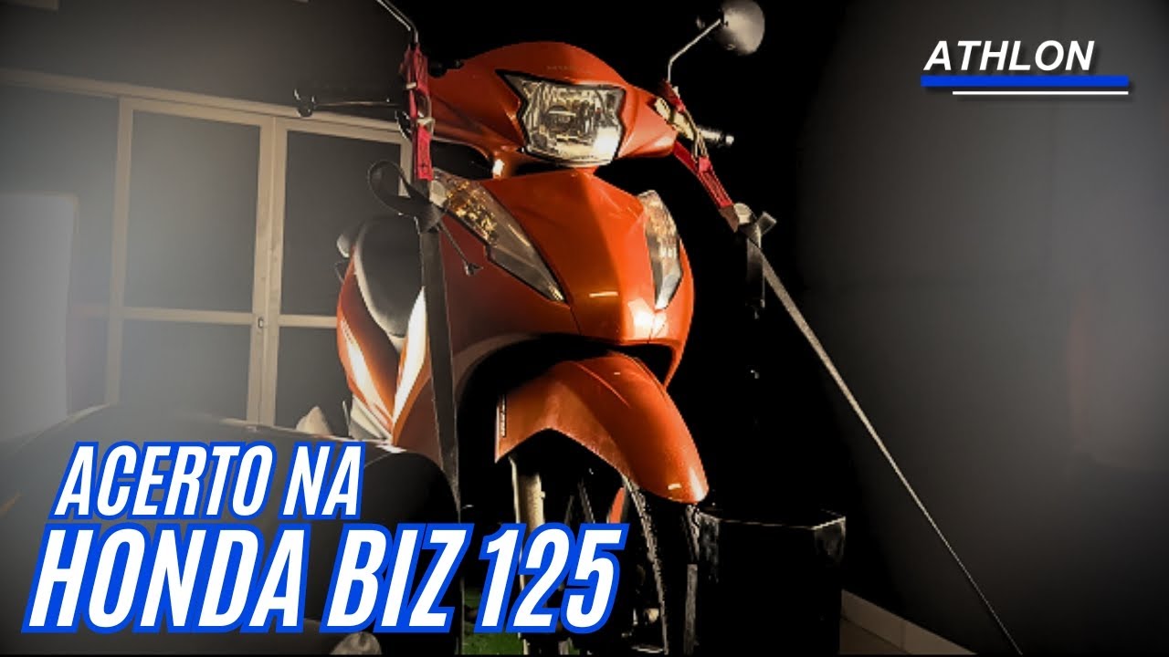 Acertando a Biz 125 2018 com Athlon M250 no Dinamômetro !!!