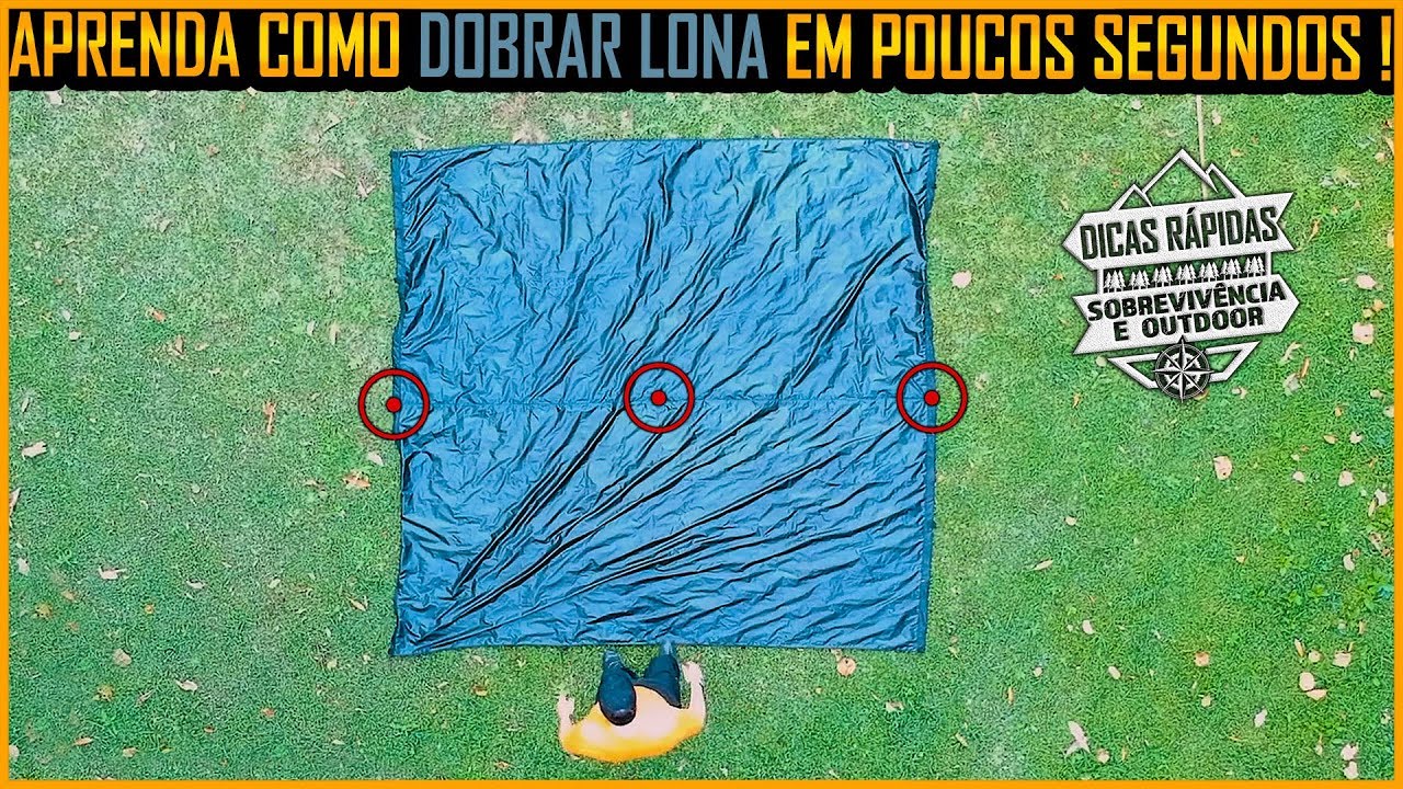Como Dobrar uma Lona em Poucos Segundos
