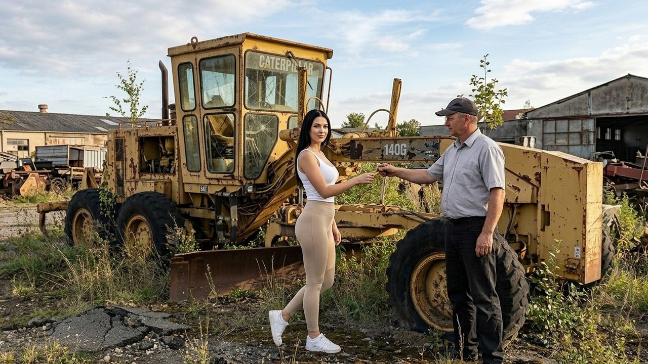 Car Restoration | Rusty Motor Grader Rebuilt Into a Road-Ready Machine | AI Car Restoration