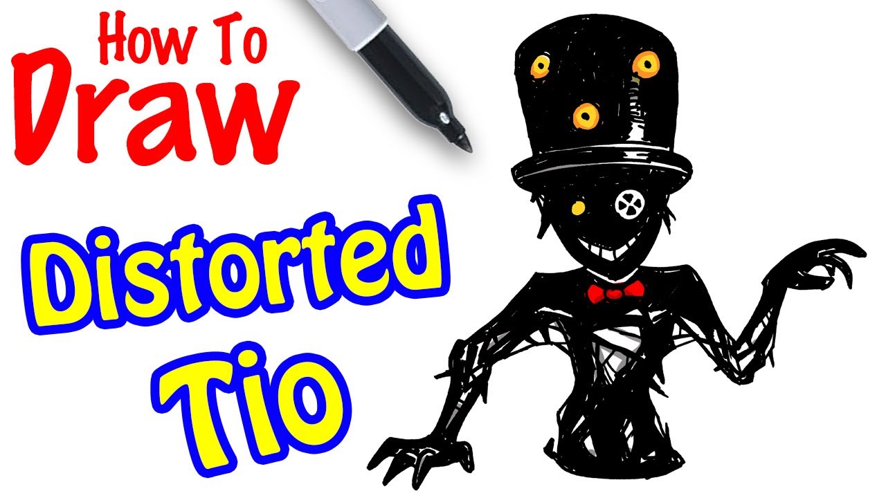 How to Draw Distorted Tio | Roblox Piggy