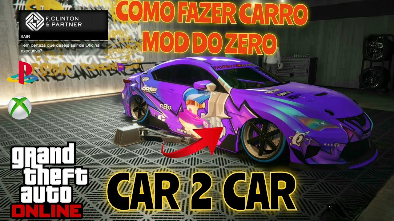 COMO FAZER CARRO MOD DO ZERO DEPOIS NA NOVA ATUALIZAÇÃO NO GTA5 ONLINE 