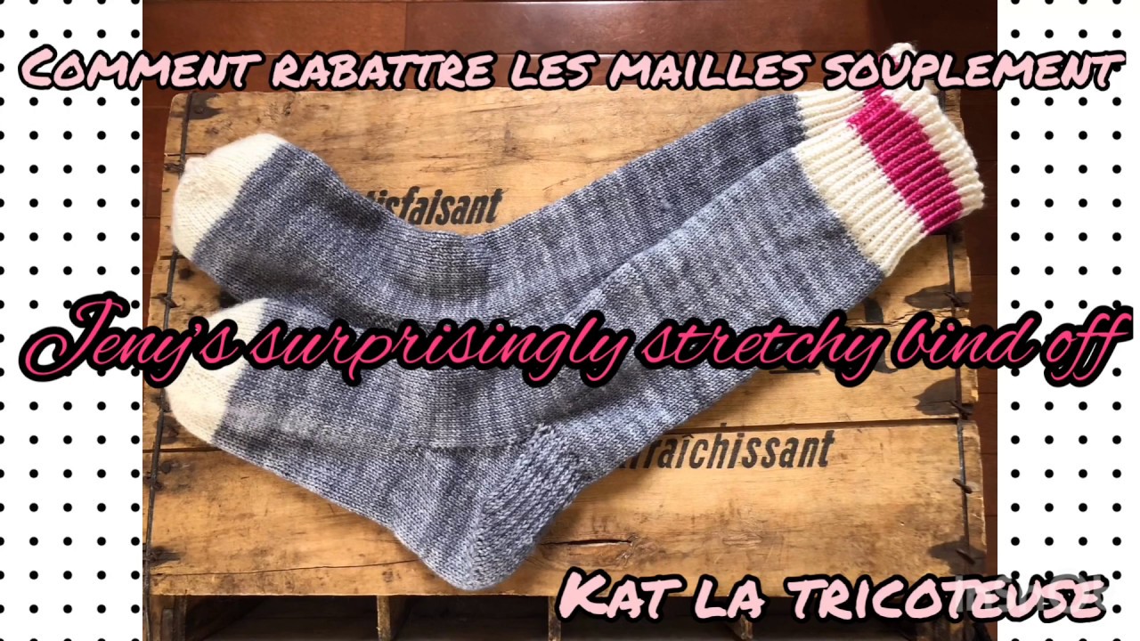 Rabattre les mailles souplement (Jeny’s surprisingly stretchy bind off)