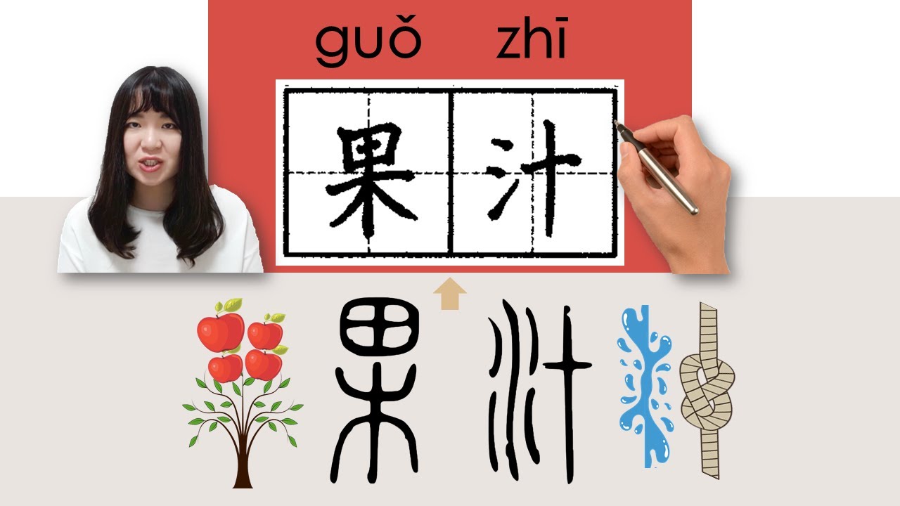 【NEW HSK4】/HSK4/果汁//guozhi_(fruit juice)How to Pronounce & Write Chinese Word & Character #newhsk3