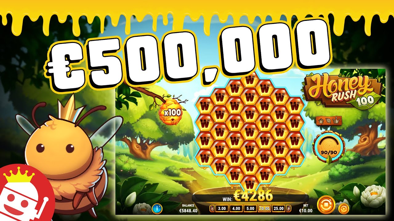 🐝 HONEY RUSH 100 (PLAY'N GO) 🍯 50,000x MAX WIN TRIGGER!