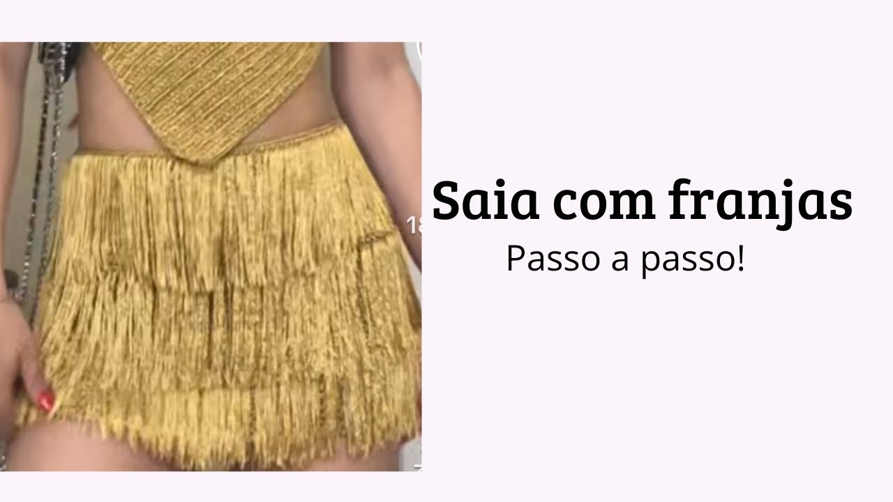 SAIA DE CROCHÊ COM FRANJAS | TUTORIAIS CROCHET| PASSO A PASSO