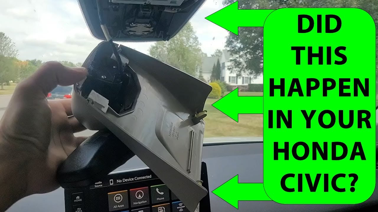 How To Remove/Fix/Reattach 2022-2025 Honda Civic Rear View Mirror.