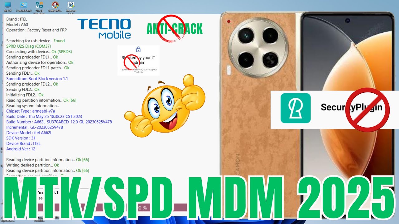 MTK  SPD LATEST MDM 2025 METHOD NO ANTI CRACK