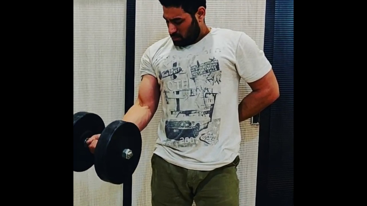One Arm Dumbbell Curl Challenge by Khushroo Lal