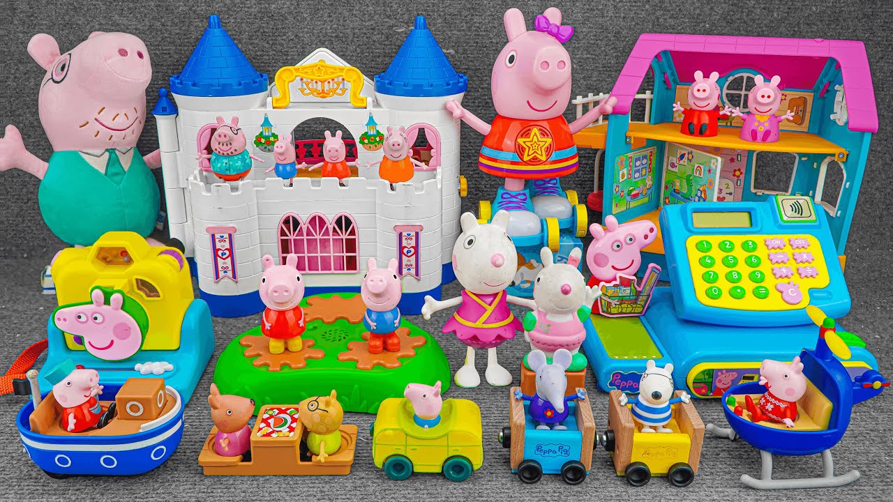 108 Minutes of Satisfying ASMR Unboxing | Adorable Peppa Pig Muddy Puddle Champion Game