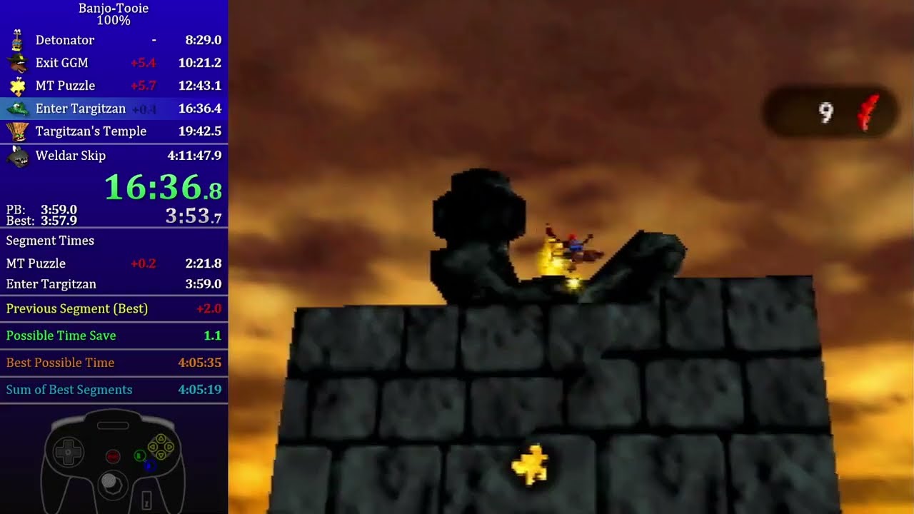 [WR] Banjo-Tooie 100% Speedrun in 4:10:46 (RTA)