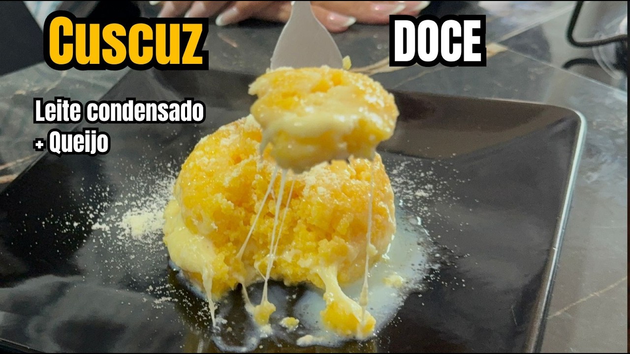 Você não vai acreditar nesse cuscuz doce | Molhadinho demais que derrete na boca