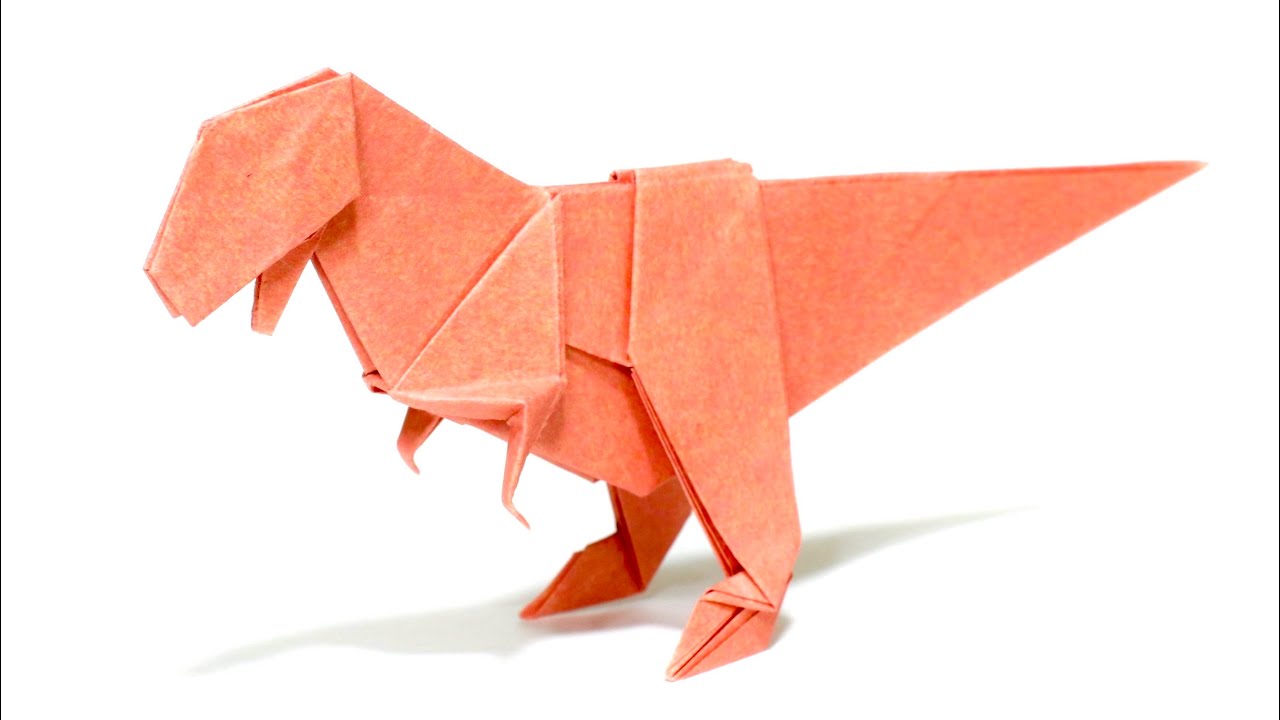 【折り紙】ティラノサウルスの折り方【origami / Tyrannosaurus】