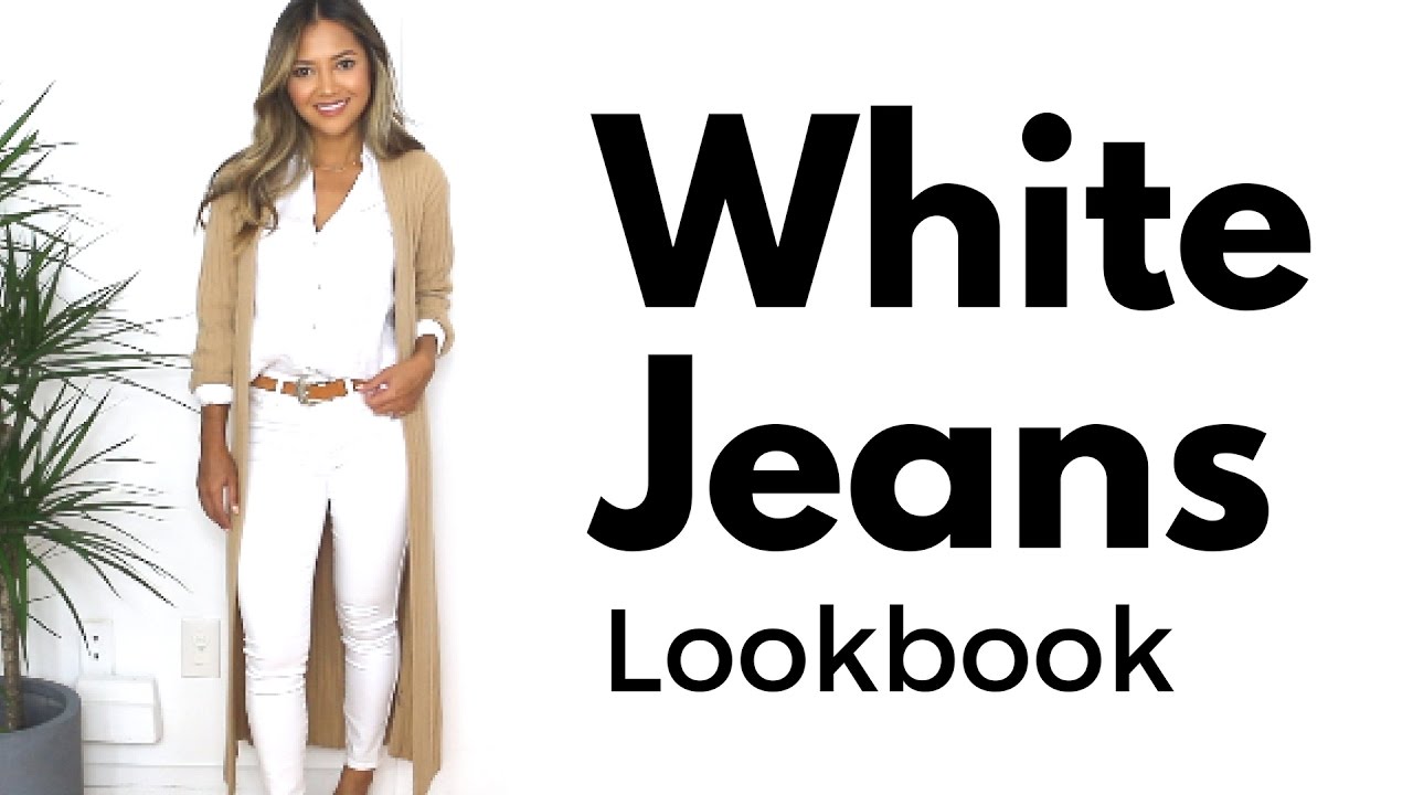 White Jeans Lookbook | How to Style White Jeans | 5 Ways to Wear White Jeans