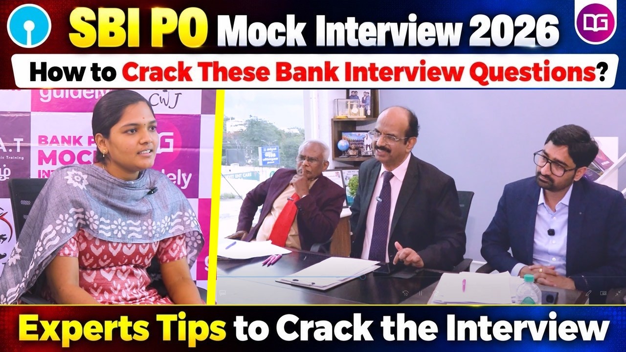 SBI PO Mock Interview 2026 | How to Crack Bank Interview Questions? | Expert Tips & Strategy
