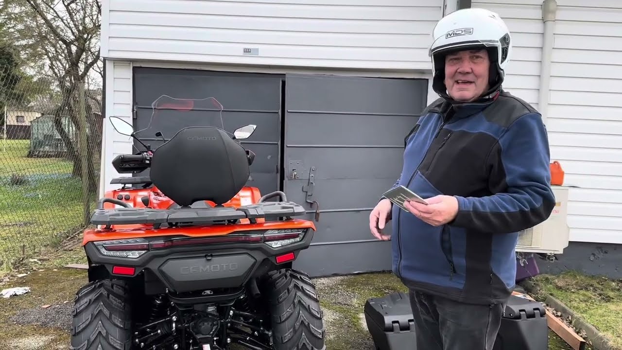 ОБЗОР КВАДРОЦИКЛА CFMOTO 520L  Самодельные крепежи для защитного стекла