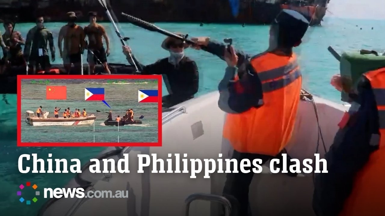 China Coast Guard and Philippine Navy face off as tensions rise in disputed waters