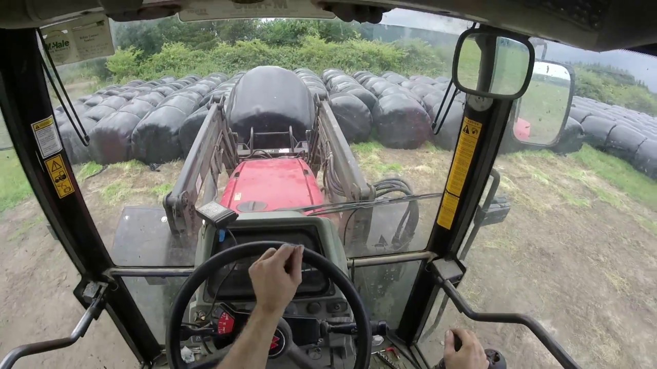 Loading Silage Bales - Gopro First Person