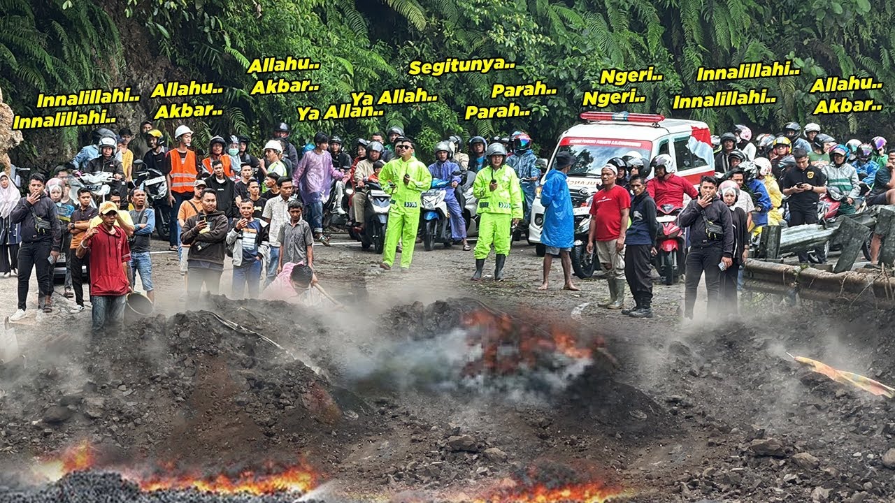 BAGAIKAN JALUR NERAKA !!! SITINJAU LAUIK HARI INI SANGAT MENGERIKAN, Ribuan Orang Menatap Cemas