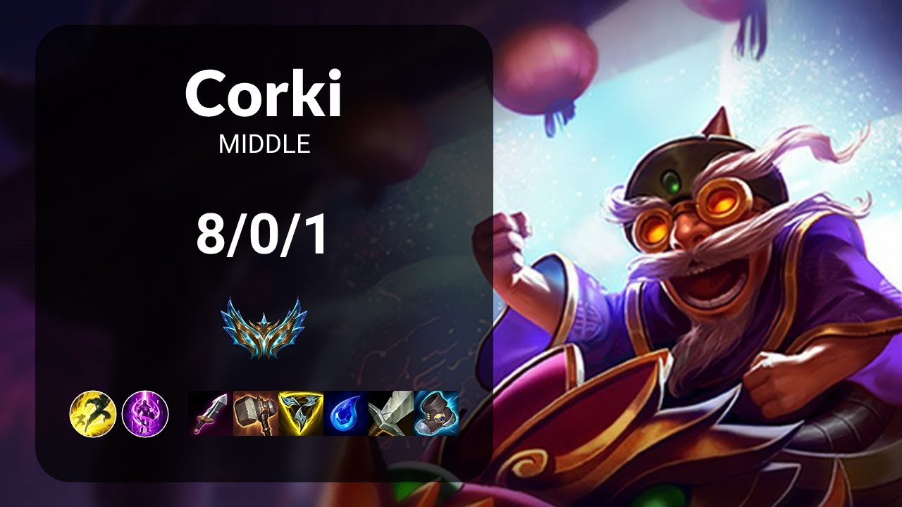 Corki vs LeBlanc MIDDLE - KR CHALLENGER Patch 14.22