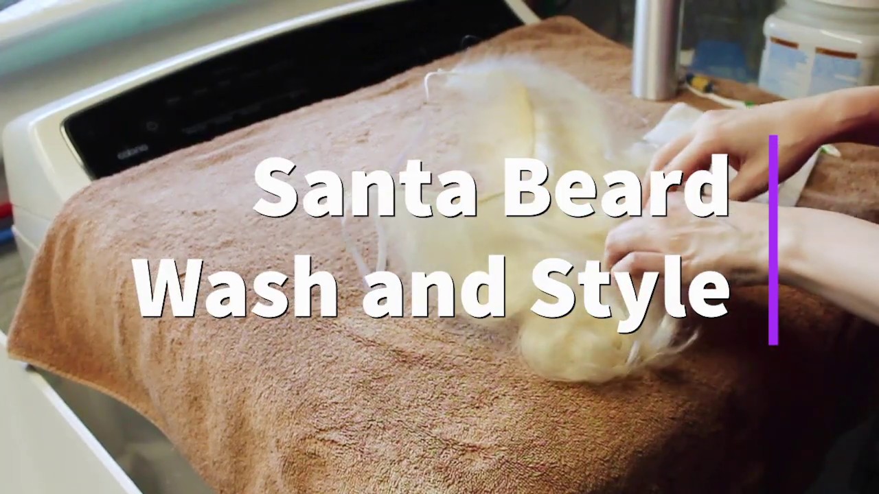 Santa beard wash and style reset