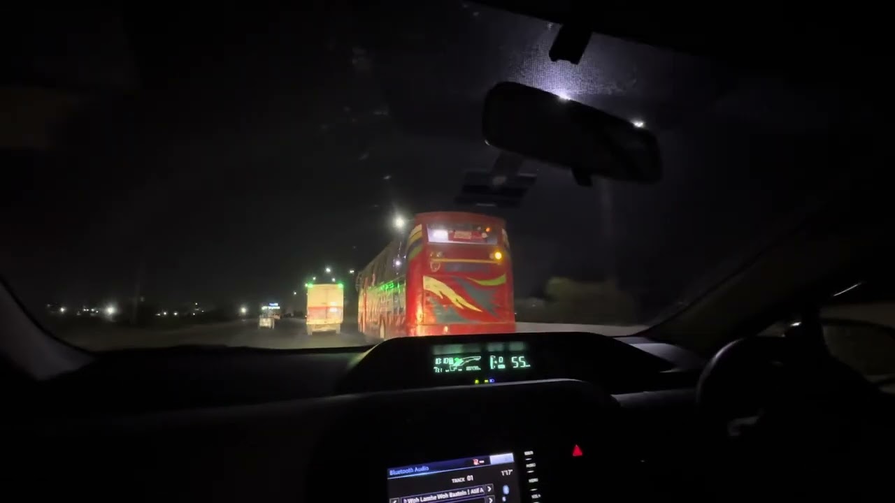 Night Run at Dhaka Aricha Highway with the feel of Woh Lamhe by Atif Aslam.