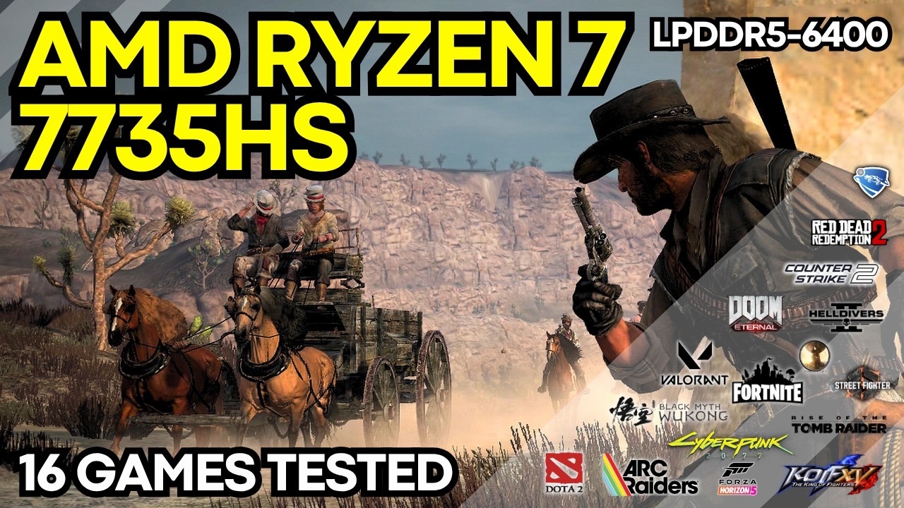 16 Games Tested: AMD Ryzen 7 7735HS w/ LPDDR5-6400 [GMKTEC K16 Gaming Performance]