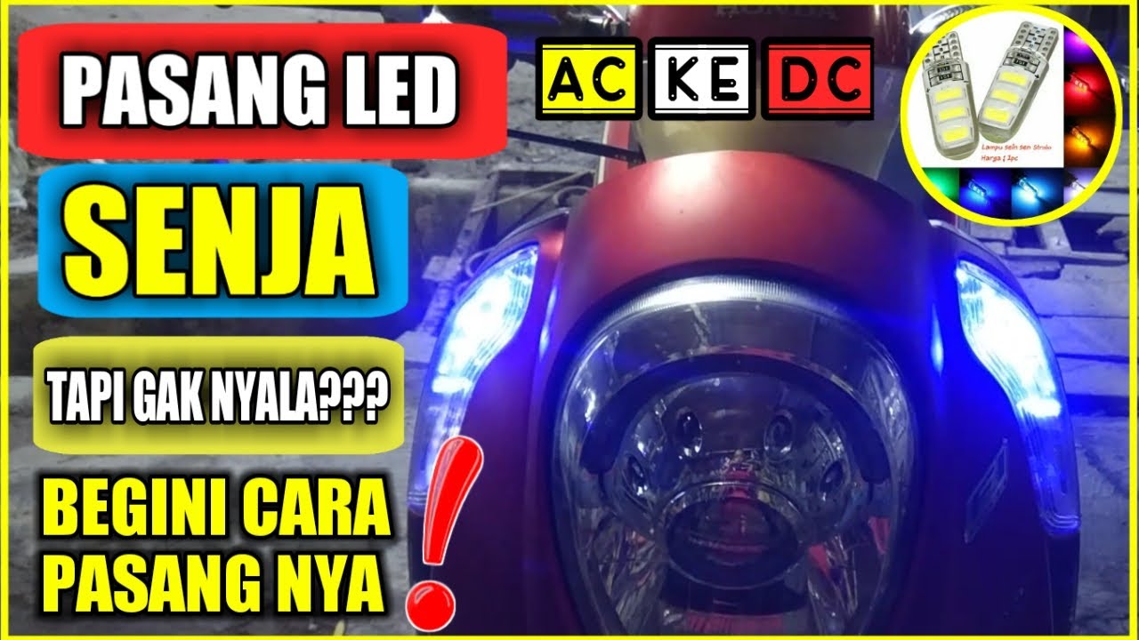 Cara merubah Arus Lampu Senja menjadi DC Scoopy