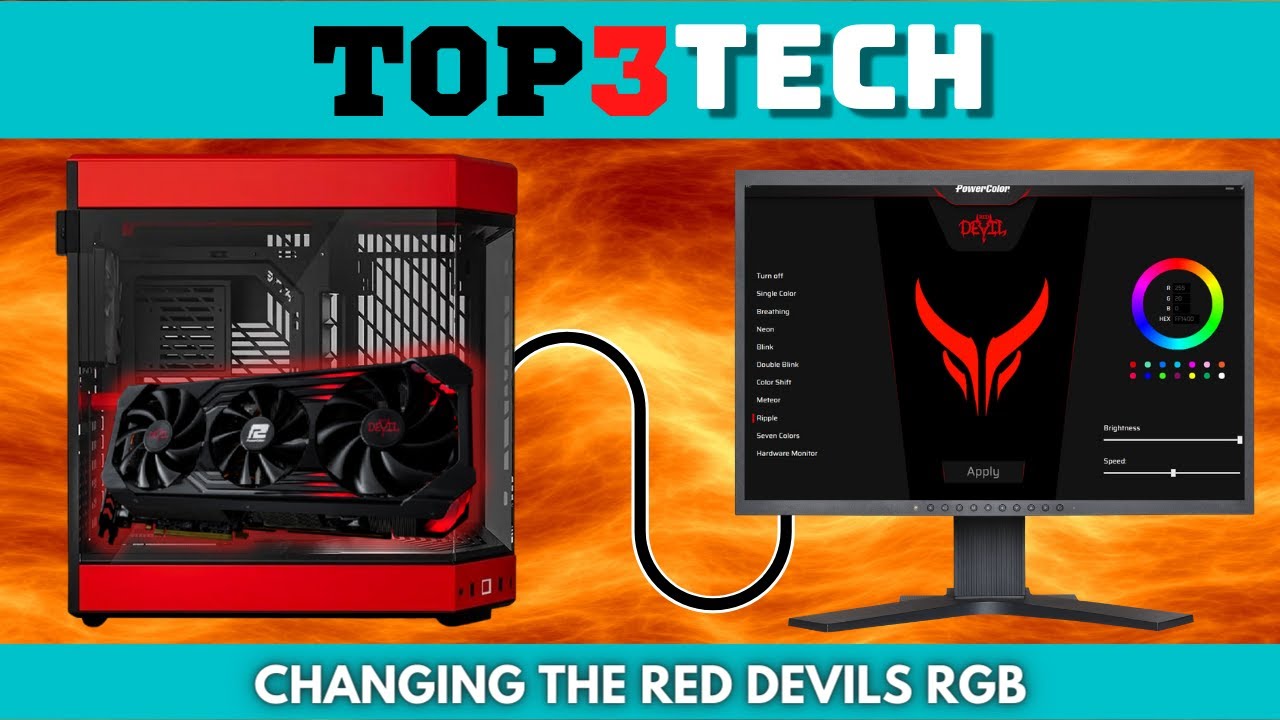 How To change The RGB on a Power Color Red Devil | Top3Tech