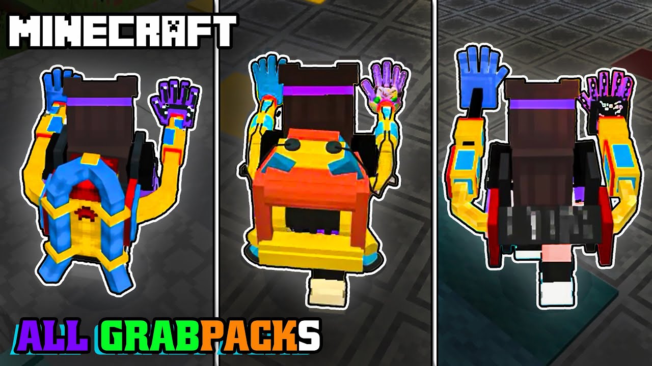 [ALL MODs] Poppy Playtime Chapter 3 Deep Sleep Minecraft - GRABPACKS - MOD/ADDON