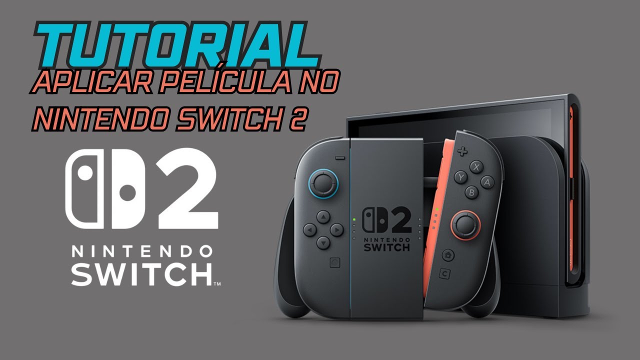 NINTENDO SWITCH 2 | TUTORIAL | APLICAÇÃO DE PELÍCULA DE PROTEÇÃO [APARECEU UM RISCO NA MINHA TELA]