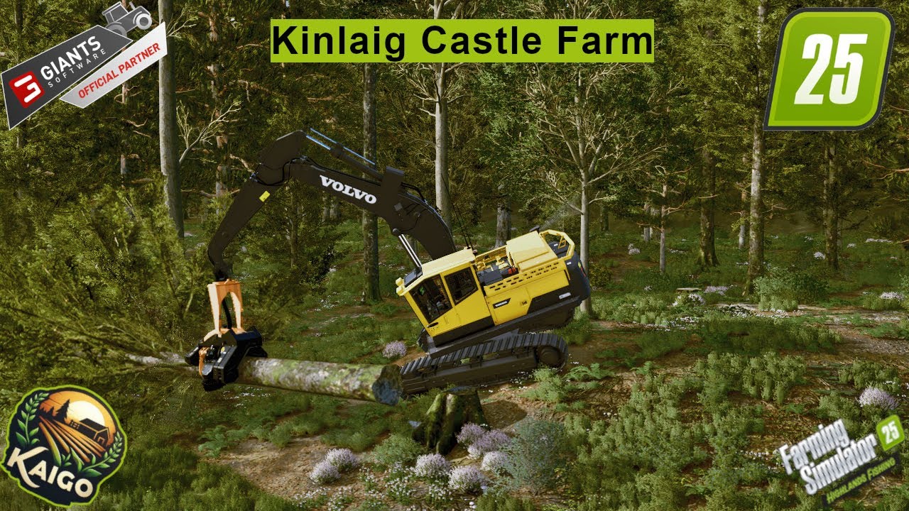 LS25 Kinlaig Castle Farm #003 Der Holzernter wird getauscht