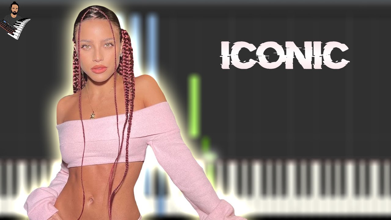 Emilia - IConic | Instrumental Piano Tutorial / Partitura / Karaoke / MIDI