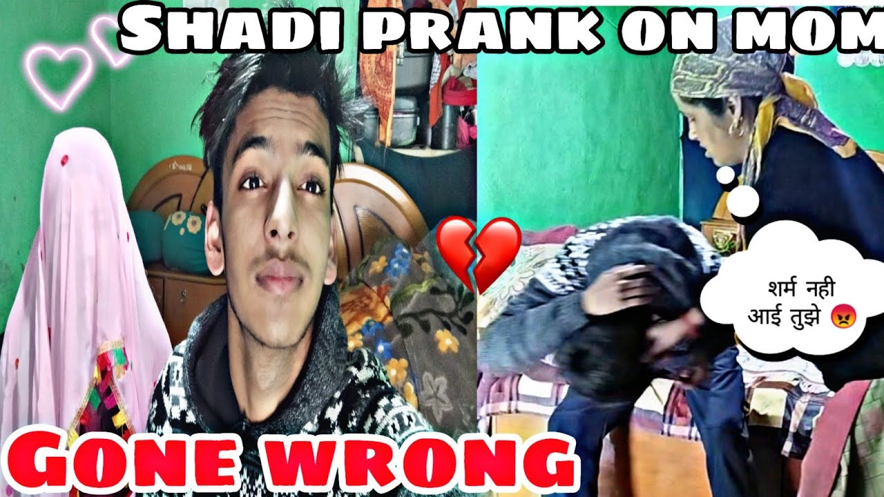 Mne shadi kr li 😅 prank on mom || mom angry reaction | prank gone wrong ❌😅