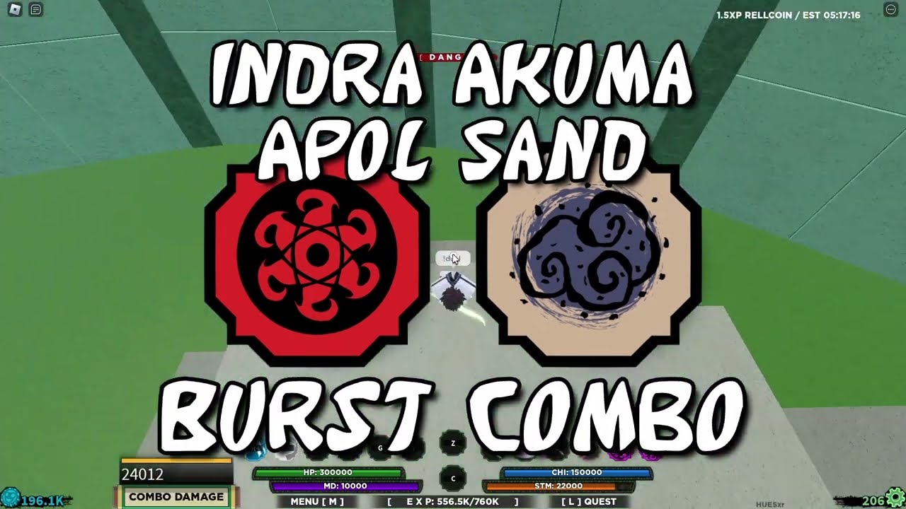 INDRA AKUMA AND APOL SAND COMBO | Shindo Life
