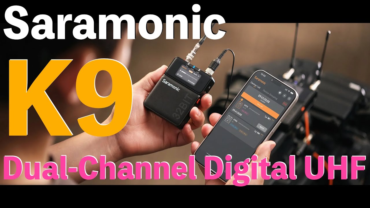 「実機レビュー」 Saramonic K9は最強のワイヤレスマイク 音質 使い勝手を徹底検証