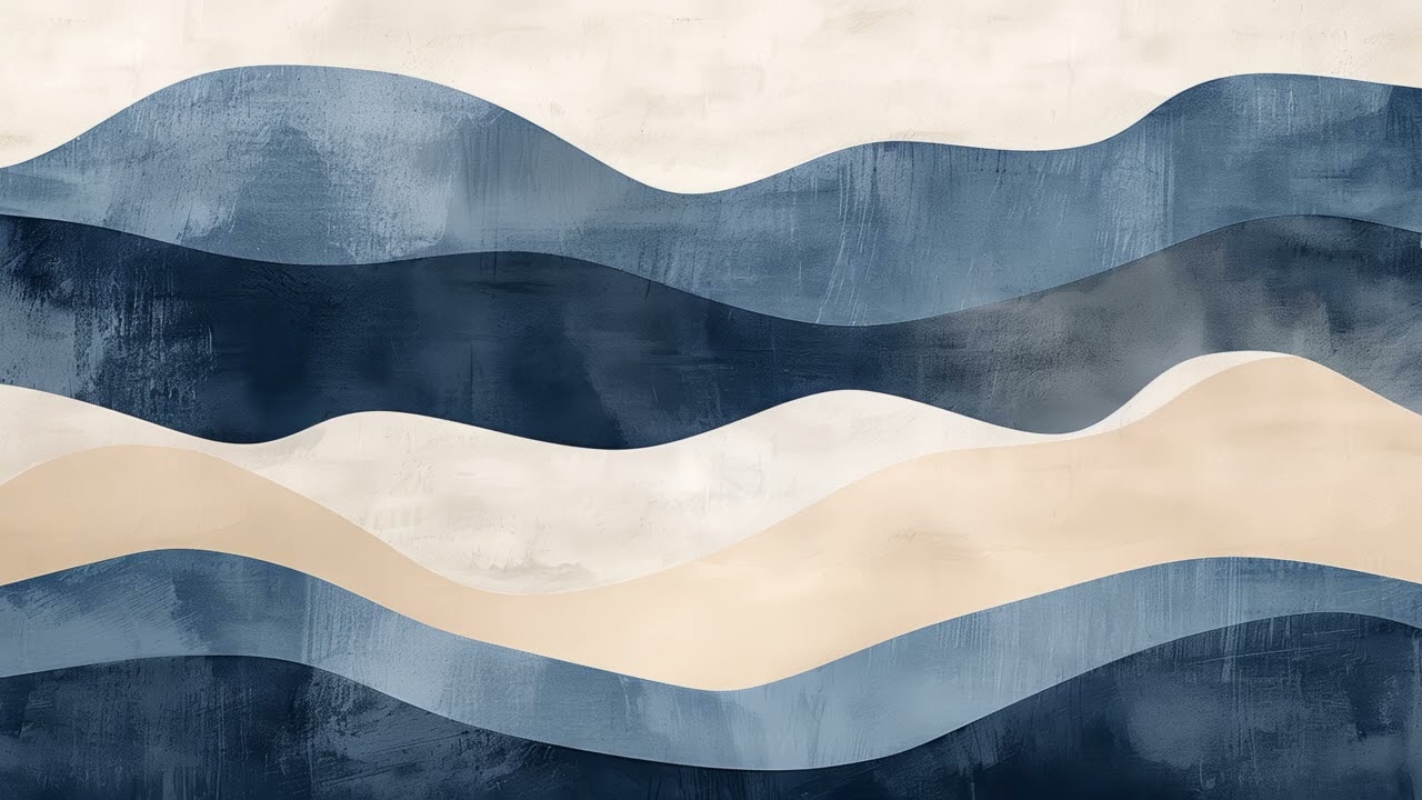 Minimalist Wave Japandi | 2 Hours TV Art Wallpaper
