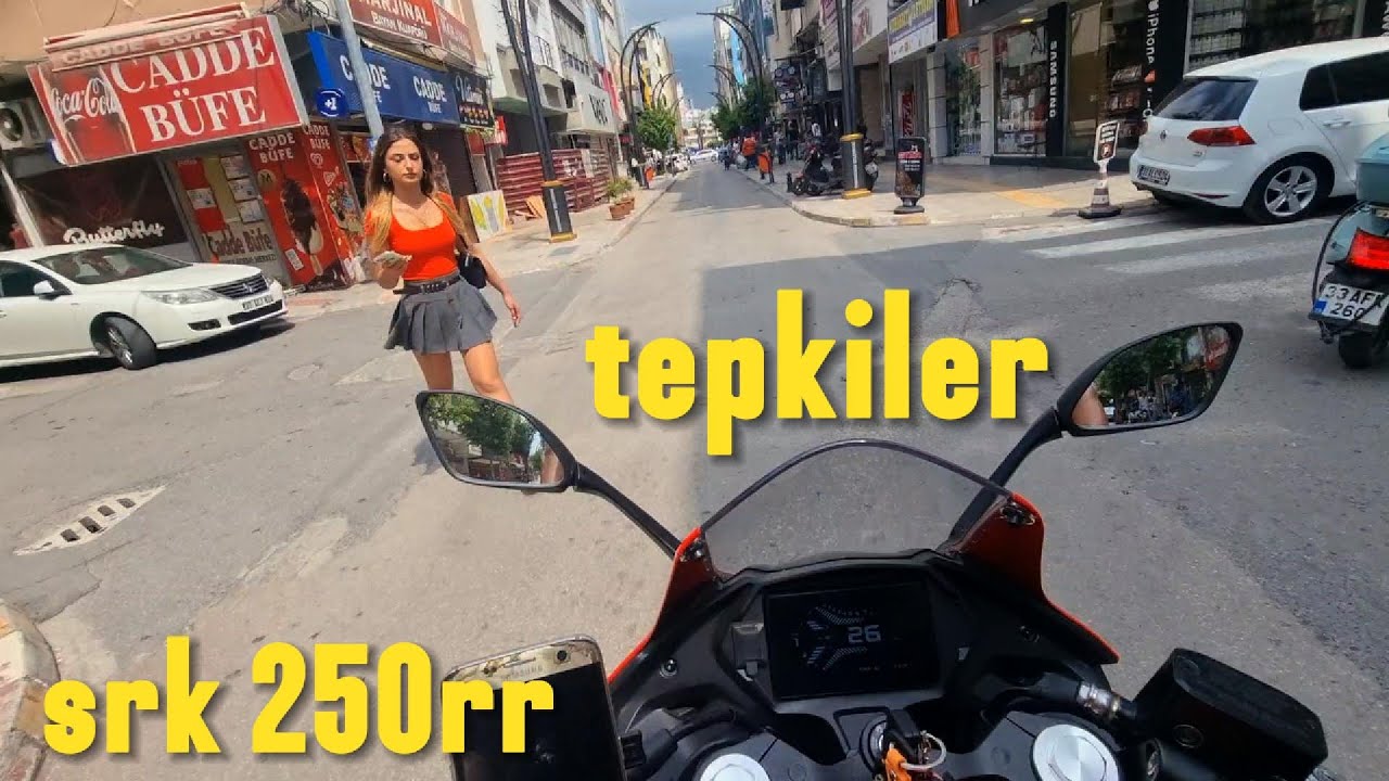 RKS Srk 250rr sesine insanların tepkisi | 1 videoda 2 çevirme QJ MOTOR