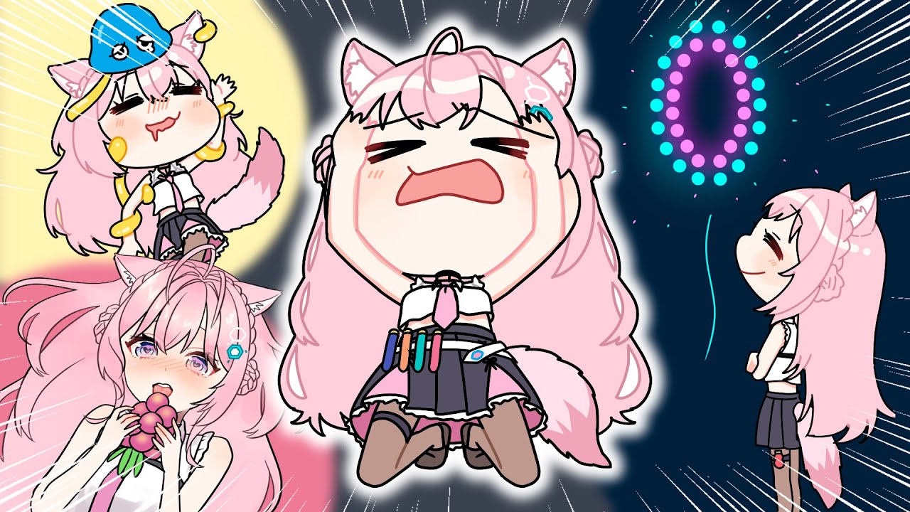 いとこに身バレしピンクコヨーテであることも知られてしまったこより【 博衣こより / ホロライブ / 手描き / 切り抜き】