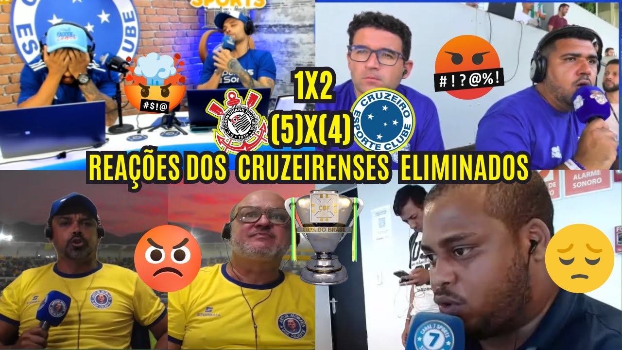 REAÇÕES DOS CRUZEIRENSES REVOLTADOS COM ELIMINAÇÃO DA COPA DO BRASIL PRO CORINTHIANS
