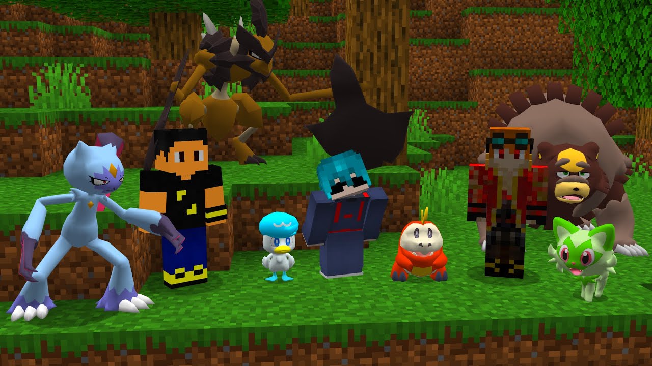 NOVOS POKÉMONS NA NOVA SÉRIE DE YOUTUBERS NO MINECRAFT PIXELMON