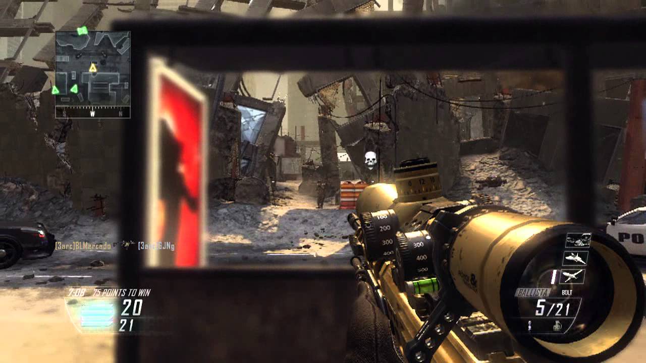 Black Ops 2 Team Deathmatch Ballista Sniper Gameplay on Aftermath