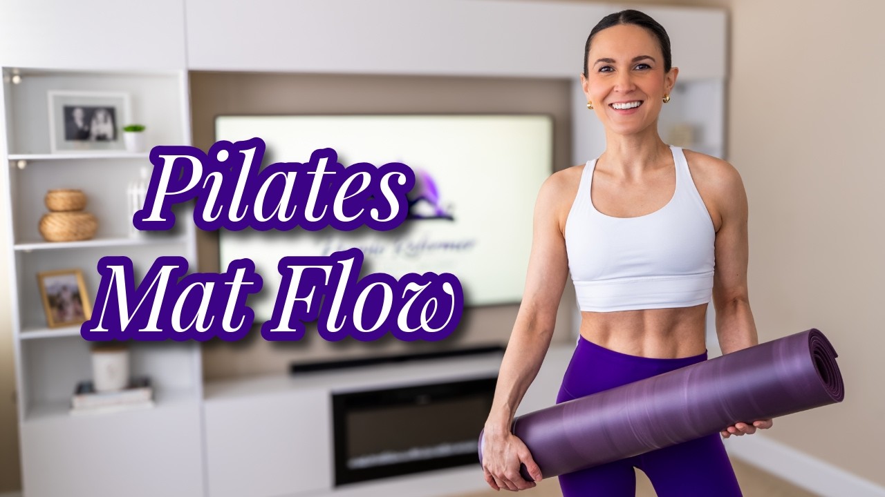 45-Min Intermediate Mat Pilates | Full Body Strength, Control & Stability