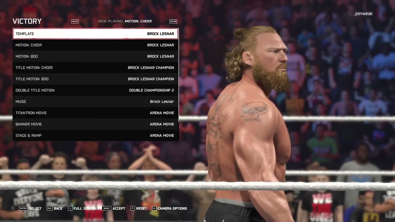 Как создать собственное видео победы в WWE 2K26