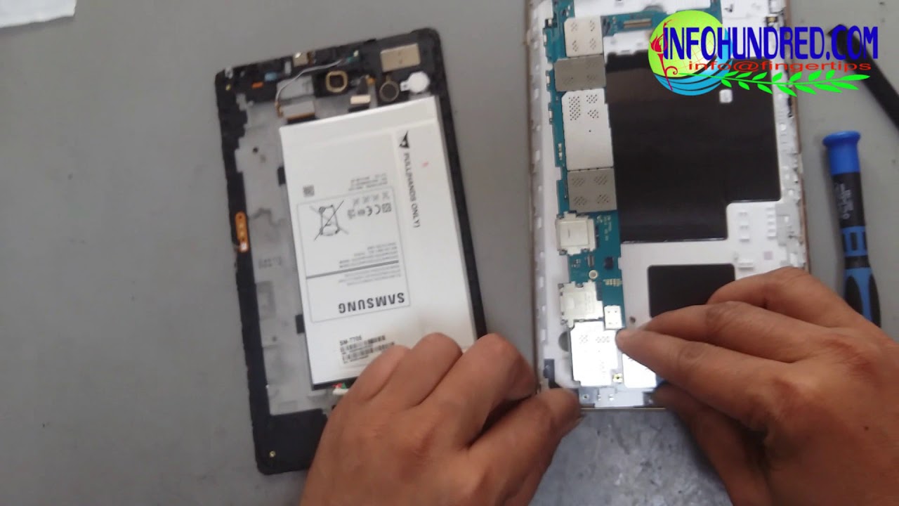 Samsung tab T705 teardown